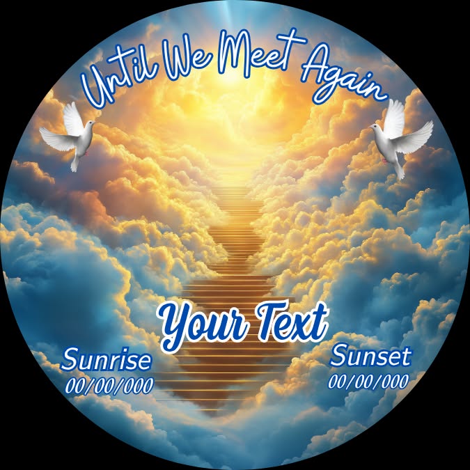 Until We Meet Again - blue and gold sky
