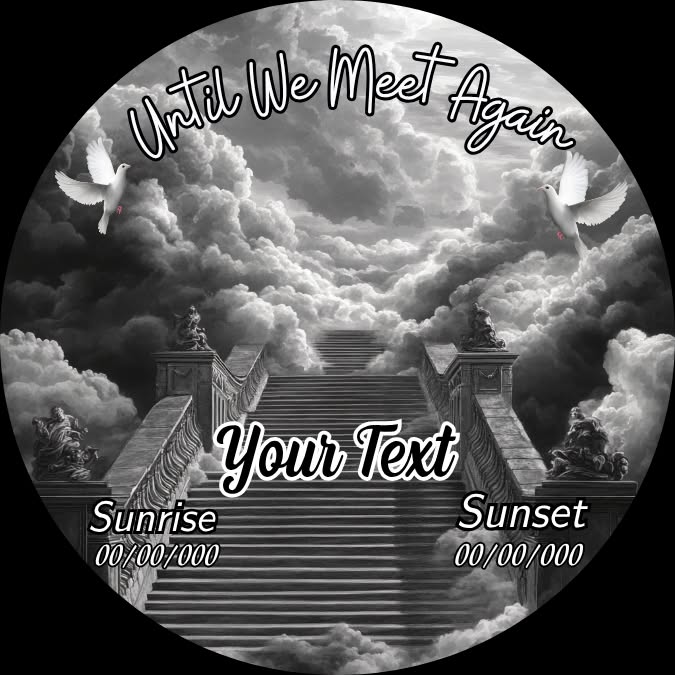 Until We Meet Again - black and white
