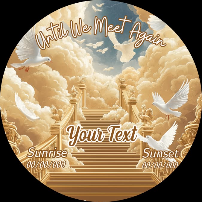 Until We Meet Again - soft gold
