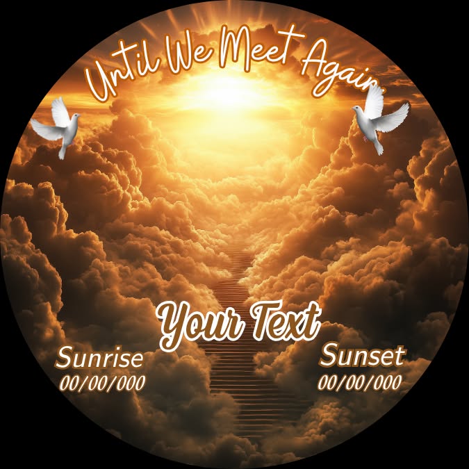 Until We Meet Again - sunset gold