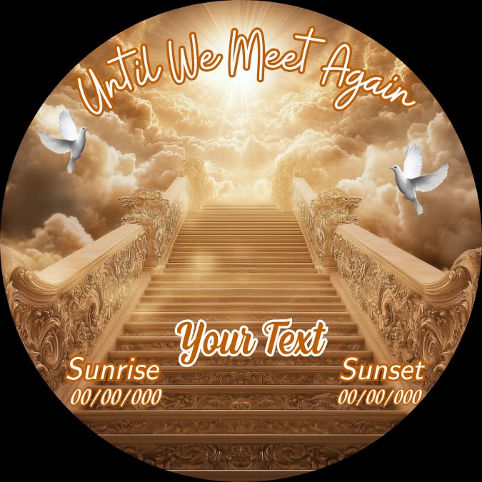 Until We Meet Again - ornate gold